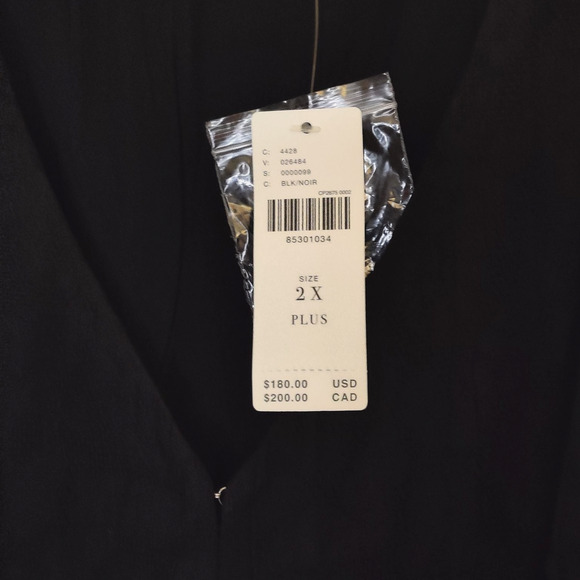 Anthropologie Katerina Button-Front Dress Size 2X Plus Black Midi Whimsigoth NWT - Picture 4 of 16